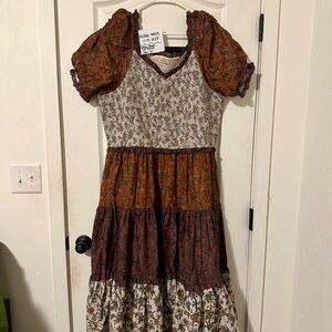 Ivy City Co Emily Dress in Fall Floral